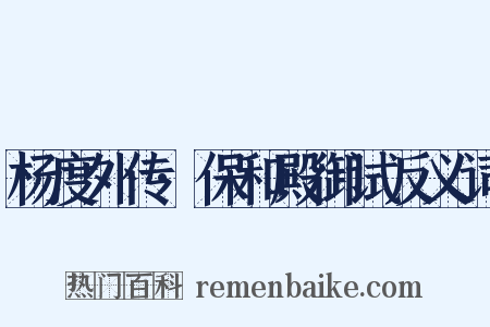 杨度外传·保和殿御试反义词是什么意思的图片